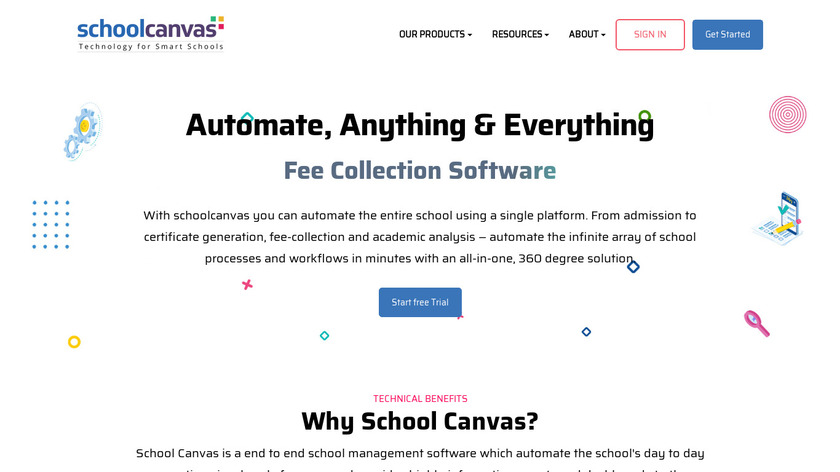 School Canvas Landing Page