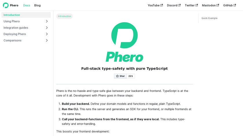 Phero Landing Page