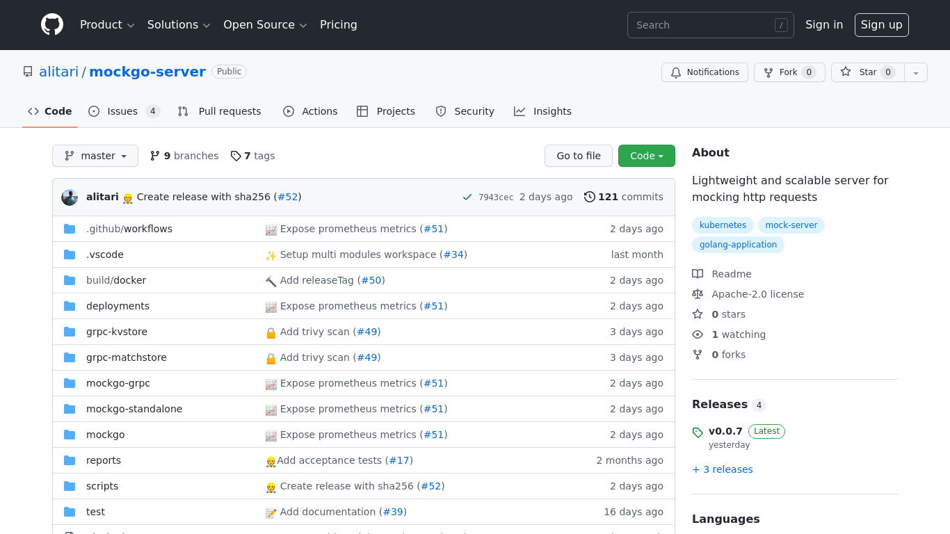 mockgo-server Landing page