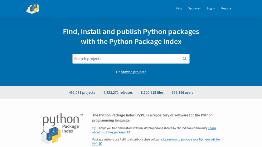 Python Package Index Landing Page