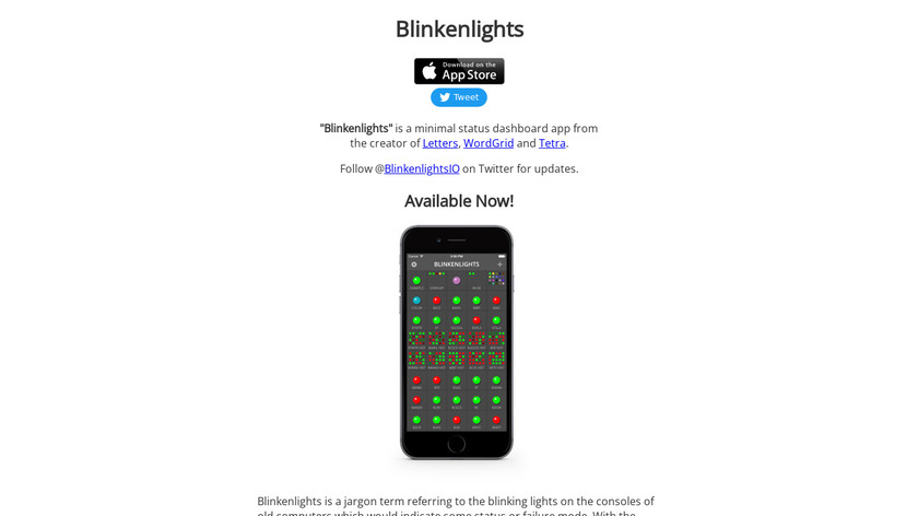 Blinkenlights Landing Page
