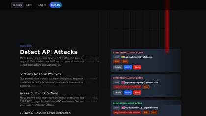 Metlo API Security screenshot
