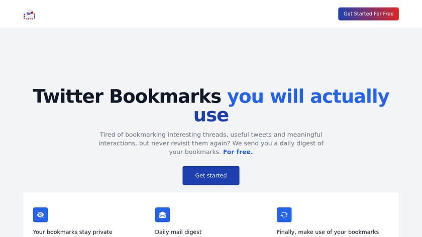 bookmarks.email Landing Page