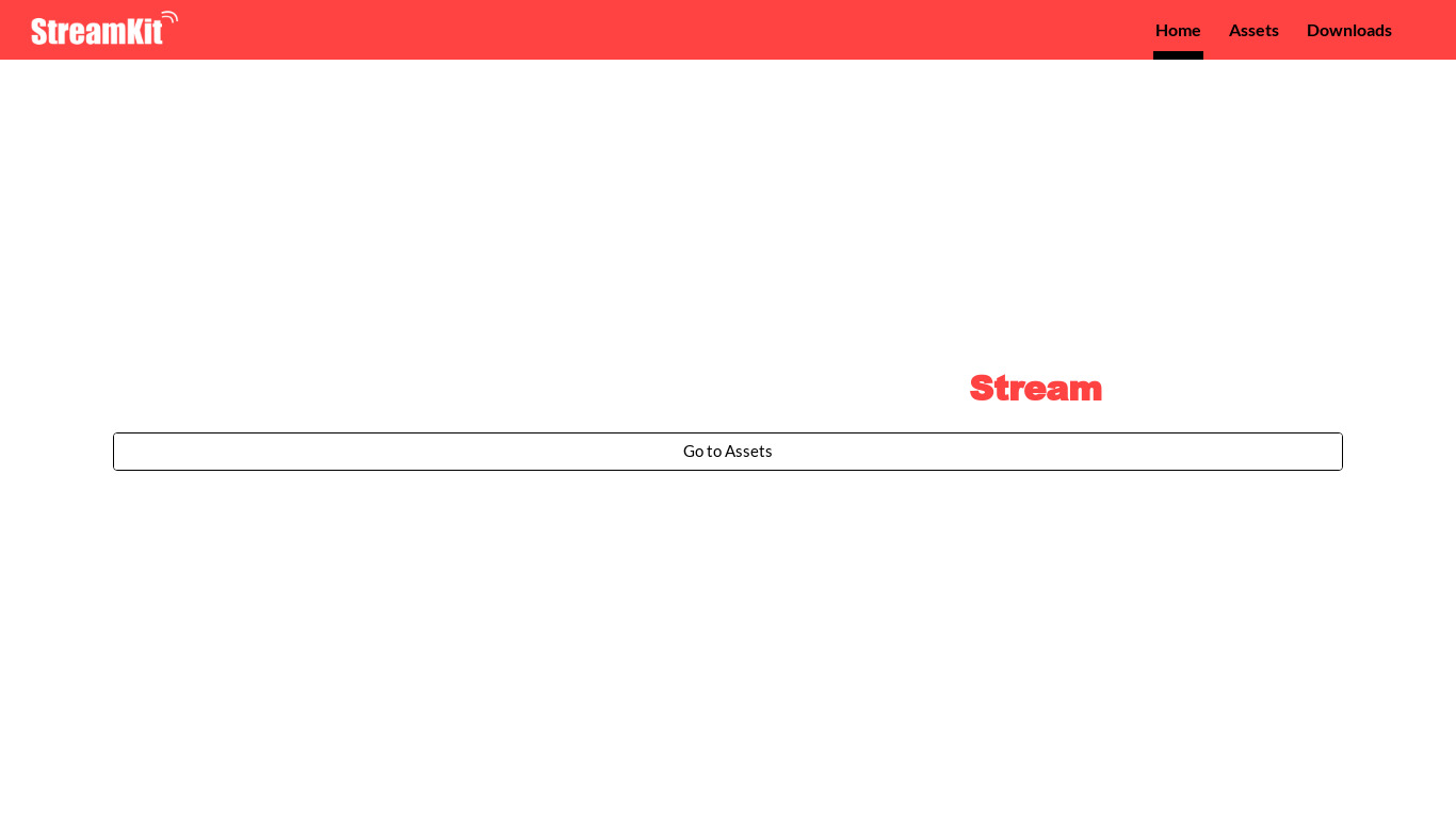 StreamKit Desktop Landing page