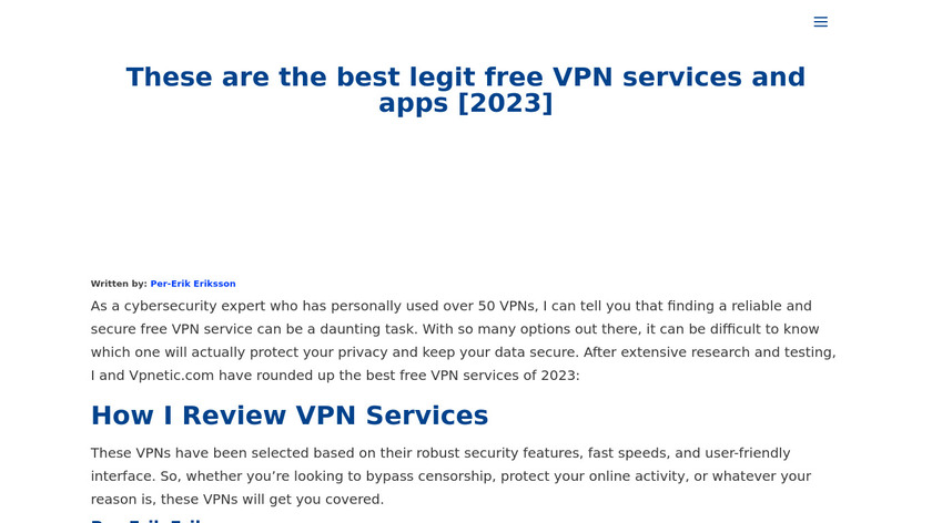 GreenVPN Landing Page