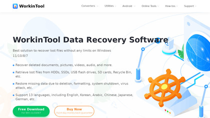WorkinTool Data Recovery Software image