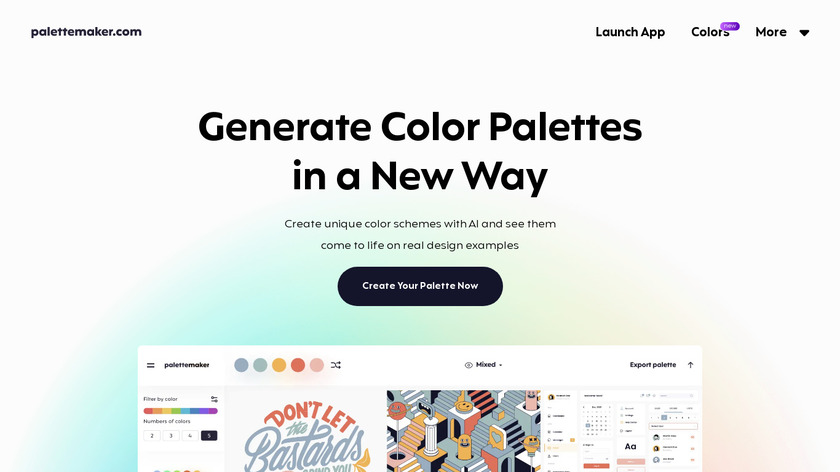 Palette Maker Landing Page
