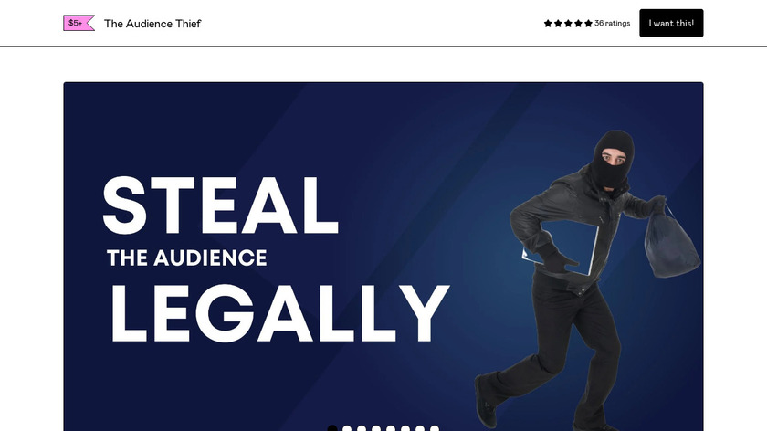 The Audience Thief Landing Page