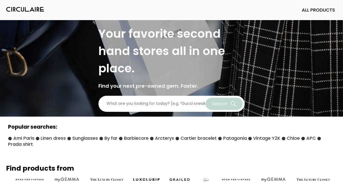 Circulaire Landing page