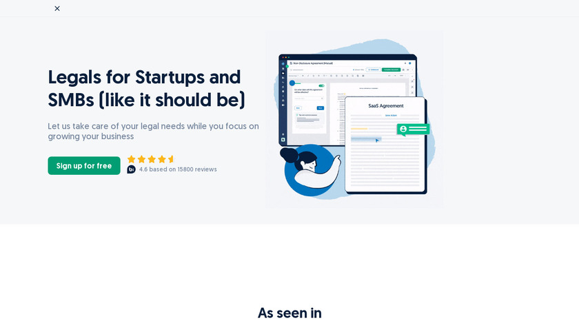 Lawpath for Startups and SMBs Landing Page