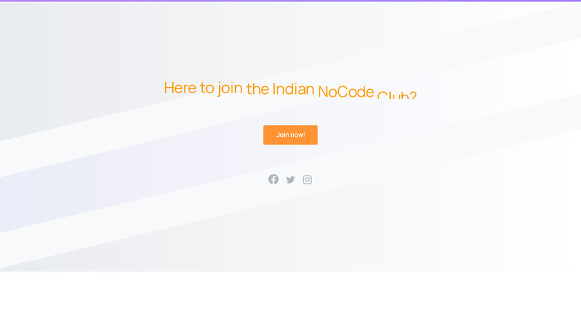 NoCode Stash Landing Page