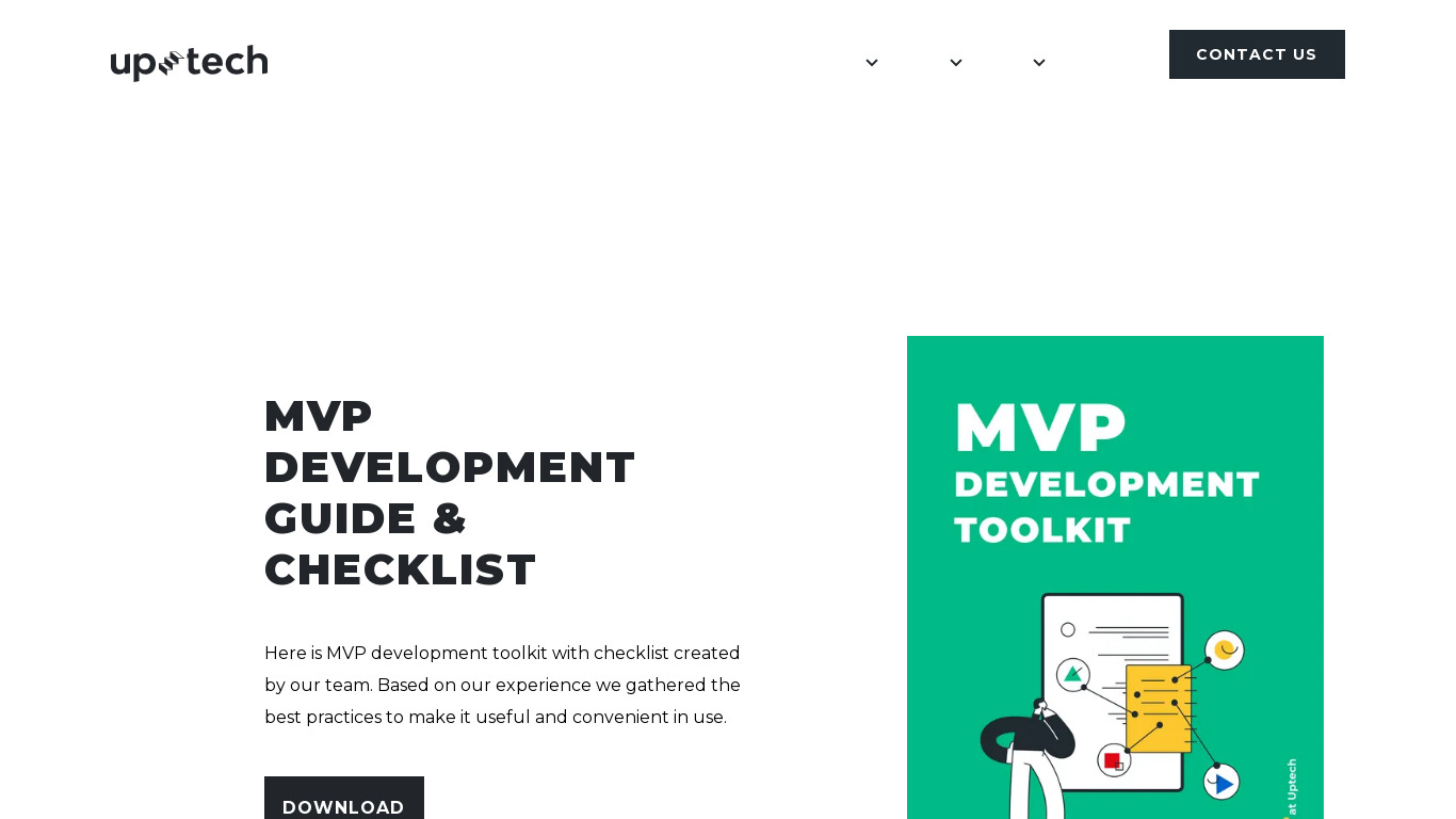 MVP Development Guide & Checklist Landing page