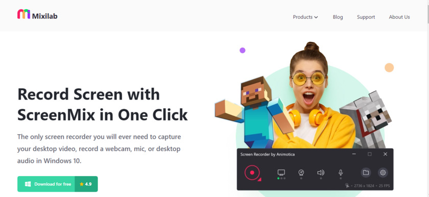 ScreenMix by Mixilab Landing Page