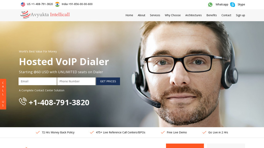 Voipdialer.in Landing Page