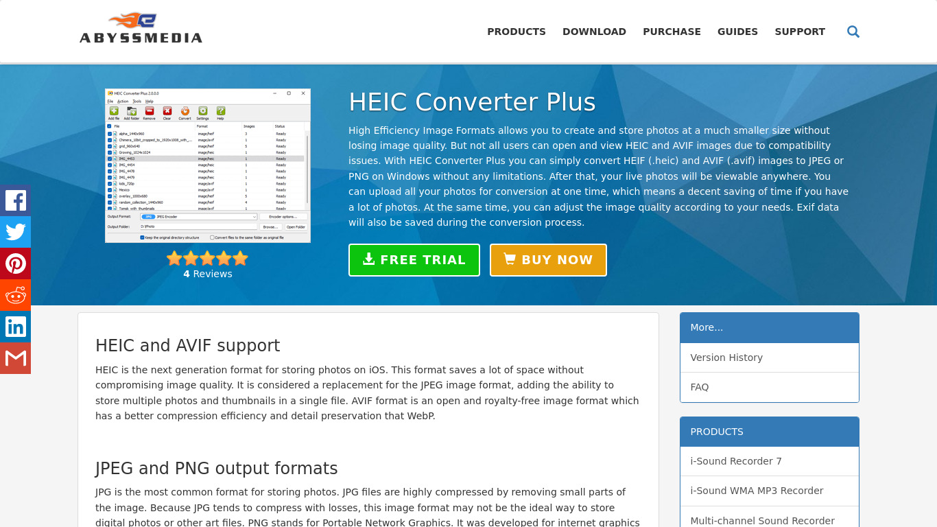 HEIC Converter Plus Landing page