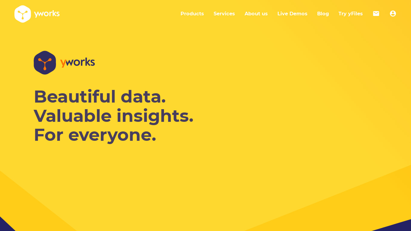 yWorks Landing page