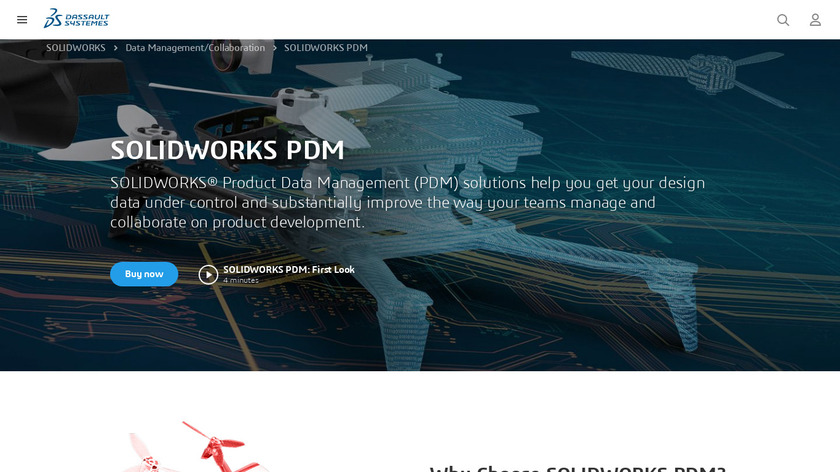 SolidWorks PDM Landing Page
