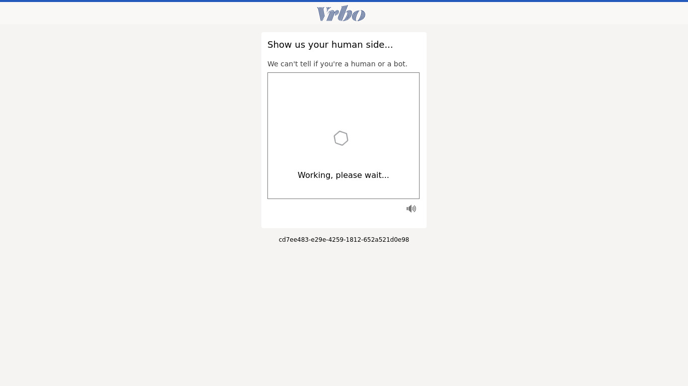 Vrbo Landing page