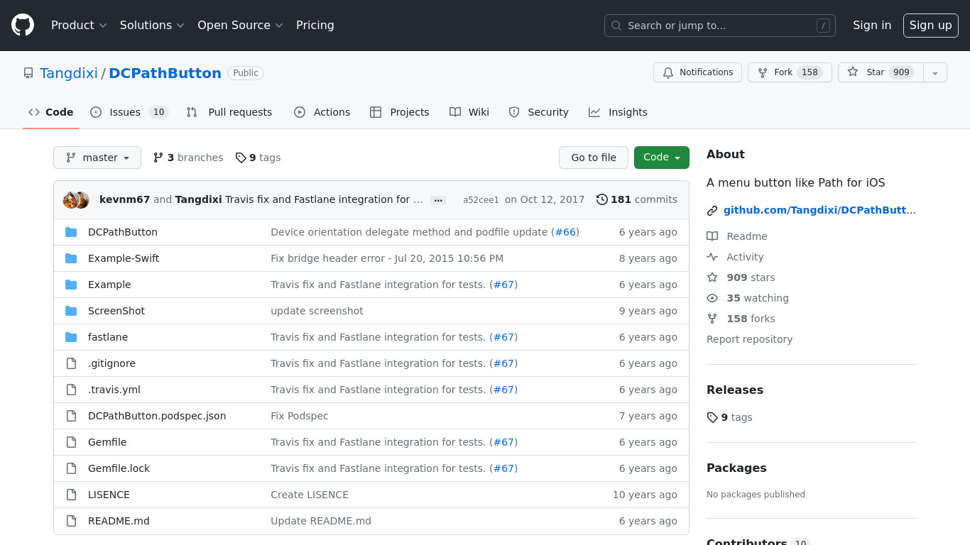 DCPathButton Alternatives Landing page