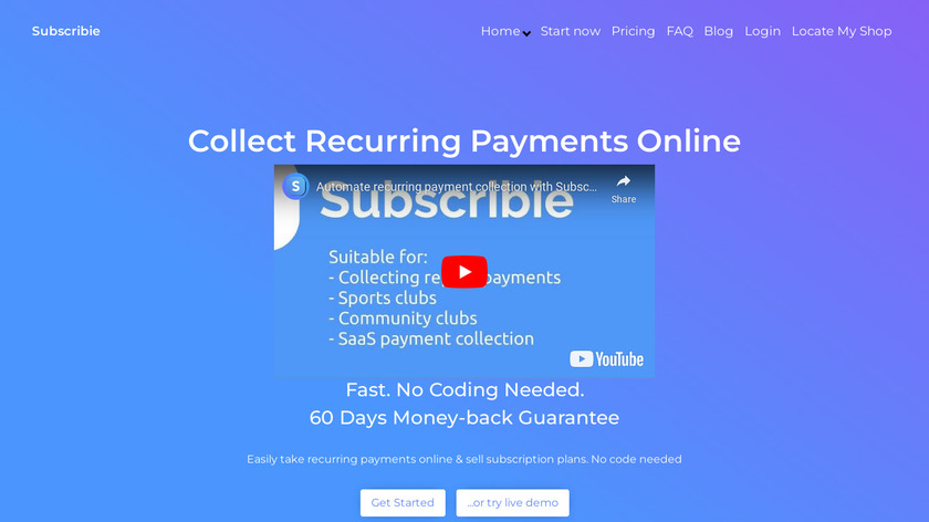 Subscribie Landing Page