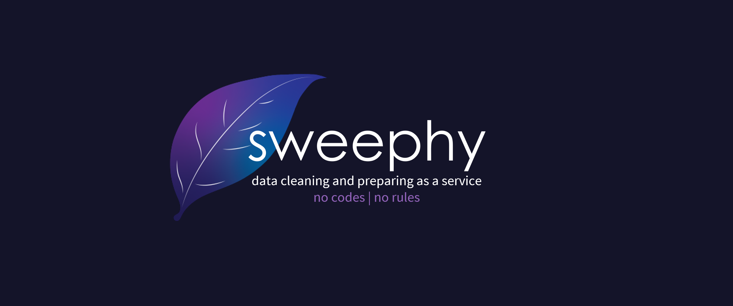 Sweephy Landing page