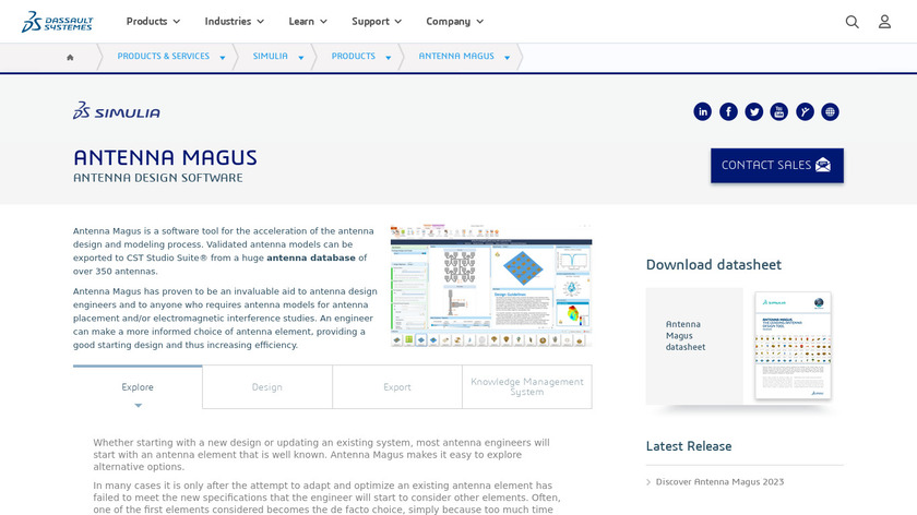 Antenna Magus Landing Page