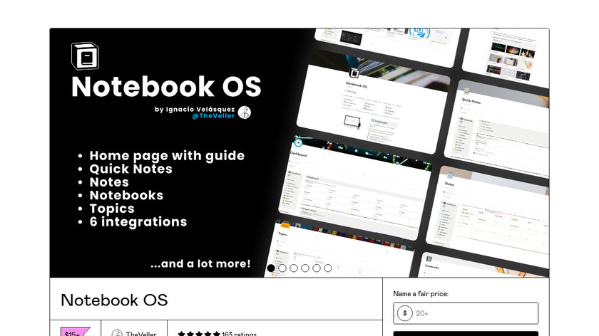 Notebook OS Landing Page