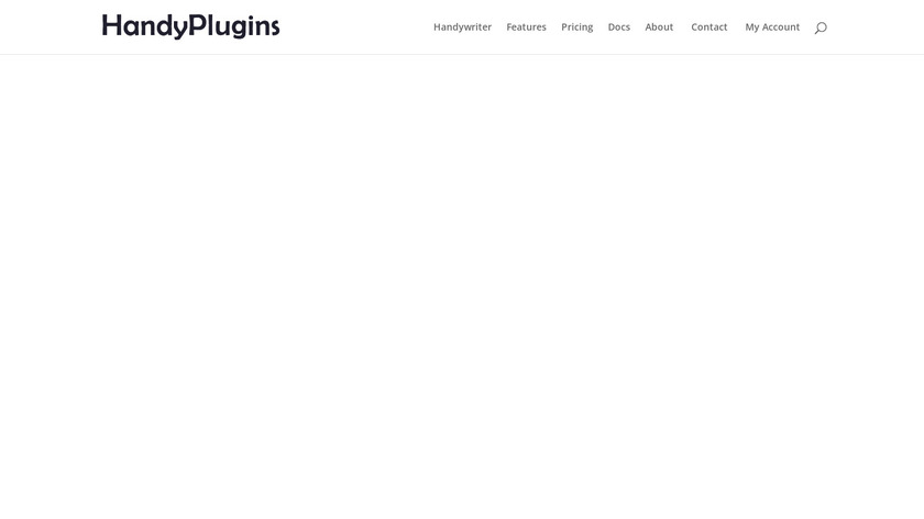 Handywriter Landing Page
