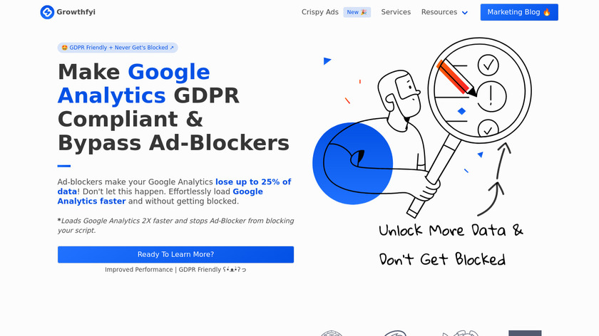 Custom GA by Growthfyi Landing Page