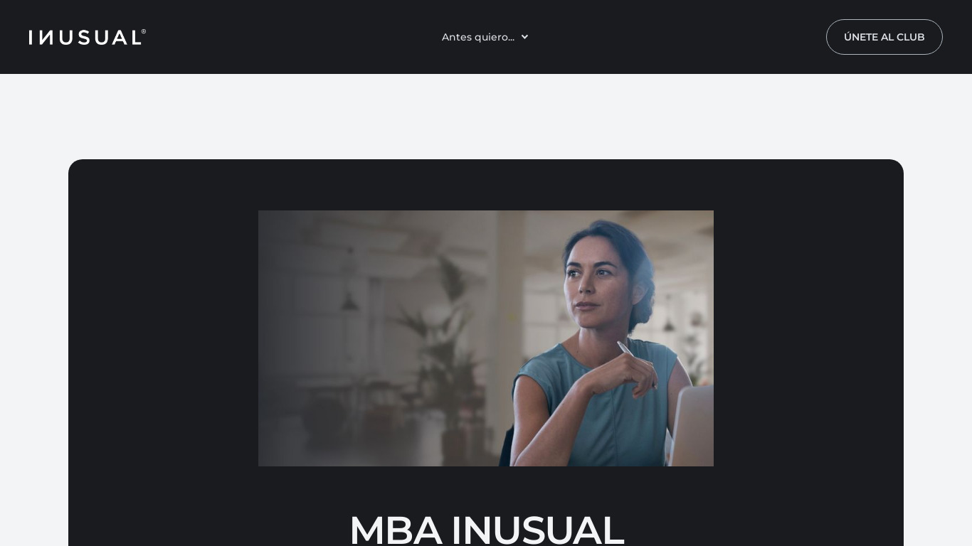 INUSUAL Landing page