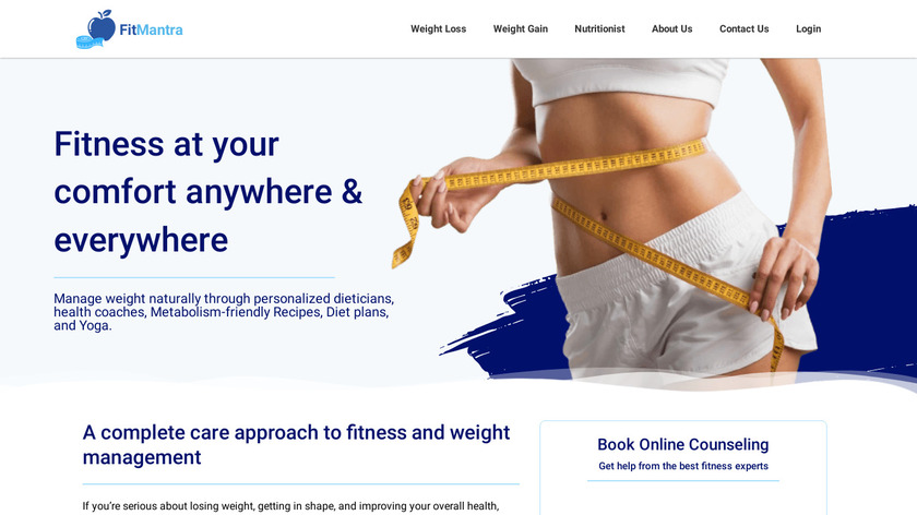FitMantra Landing Page