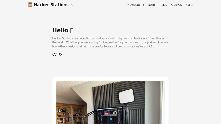 Hacker Stations Landing Page