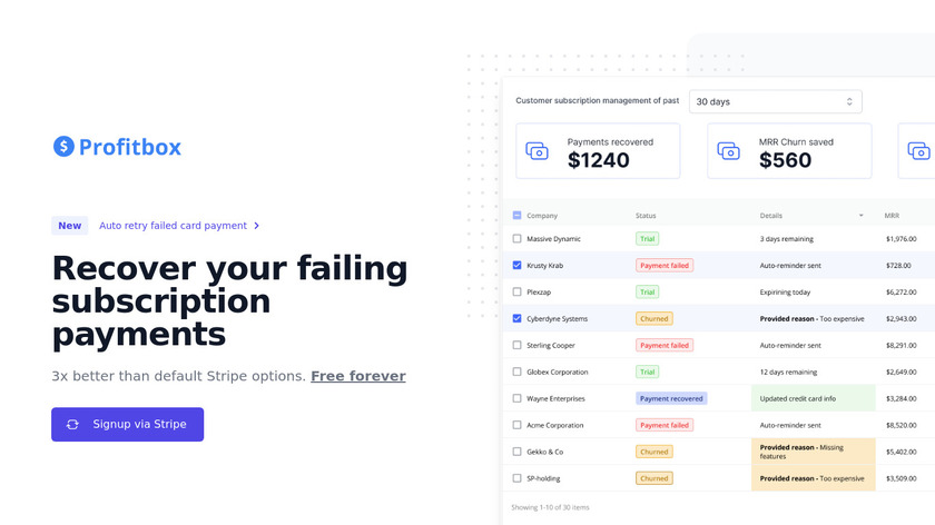 Profitbox Landing Page
