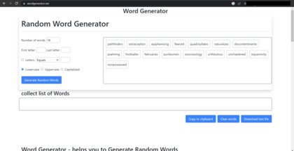 WordGenerator.me image
