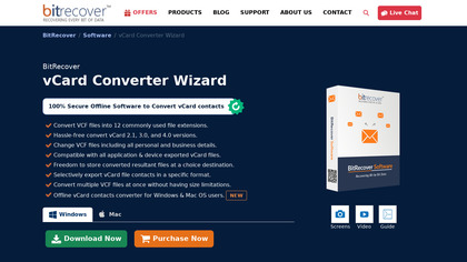 BitRecover vCard Converter Wizard image