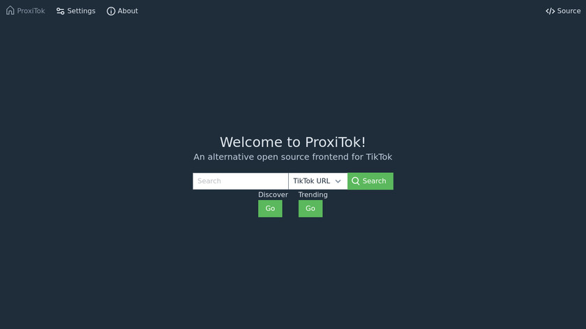 ProxiTok Landing Page