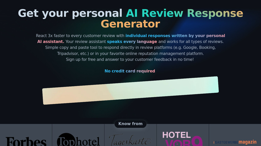 AI Review Reply Assistant Landing Page