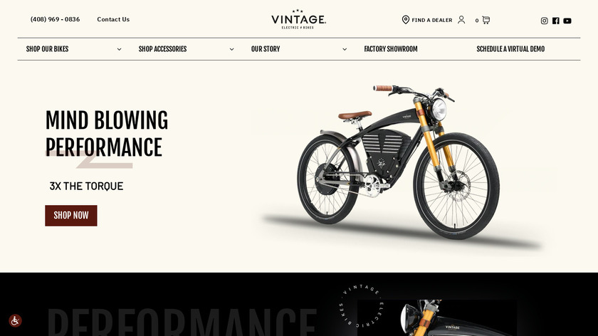Vintage Electric Landing Page