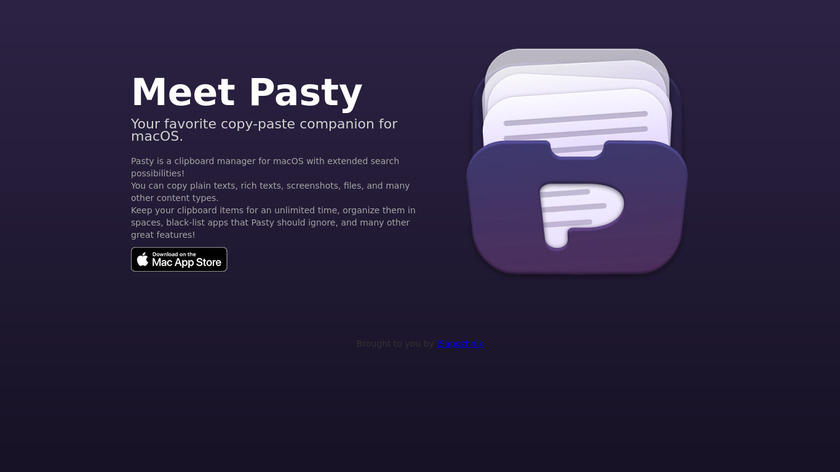 Pasty Landing Page