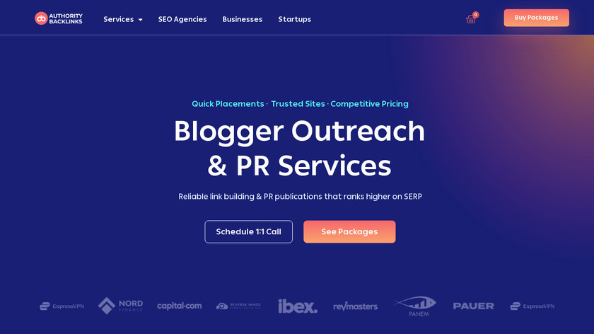 Authority Backlinks Landing Page