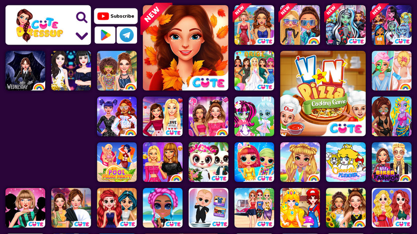 CuteDressUp.com Landing Page