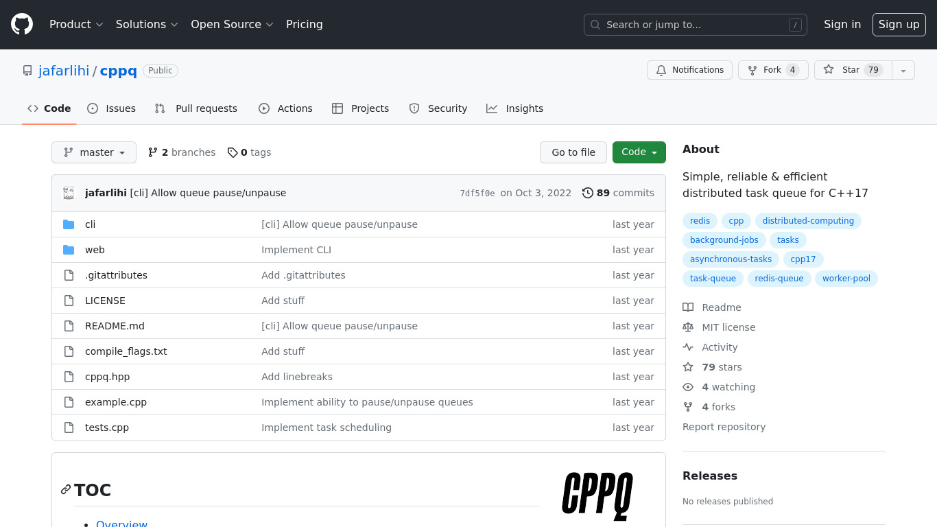 cppq Landing page