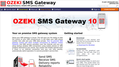 Ozeki SMS Gateway image