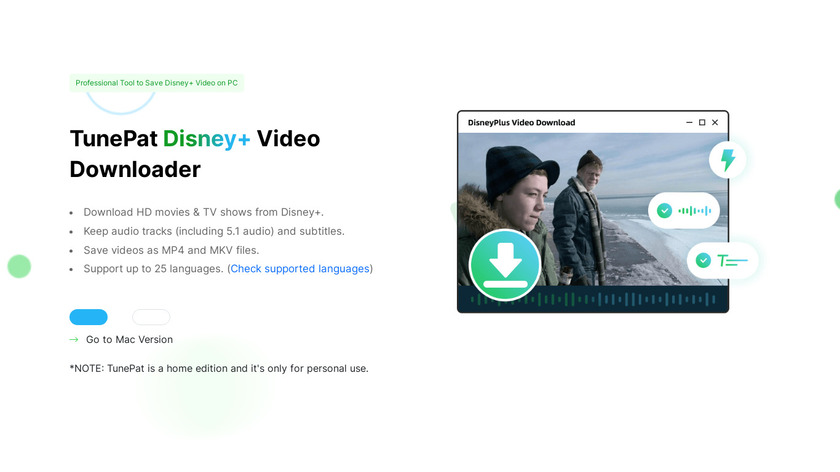 TunePat DisneyPlus Video Downloader Landing Page