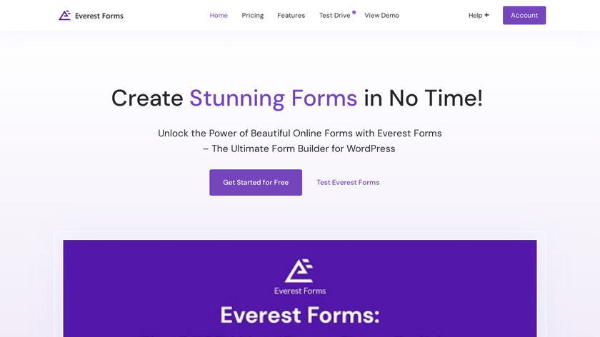 Everest Forms Landing Page