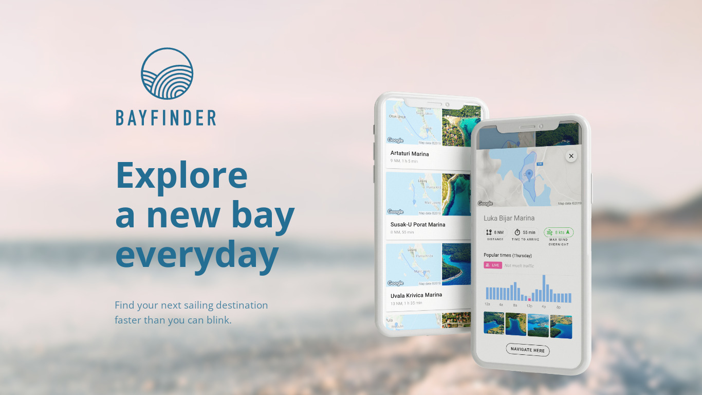 Bayfinder Landing page