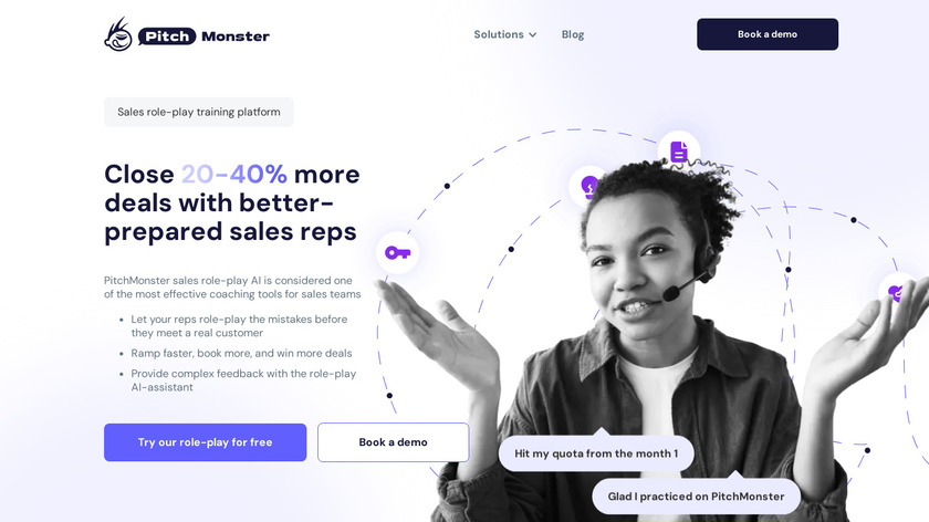PitchMonster.io Landing Page