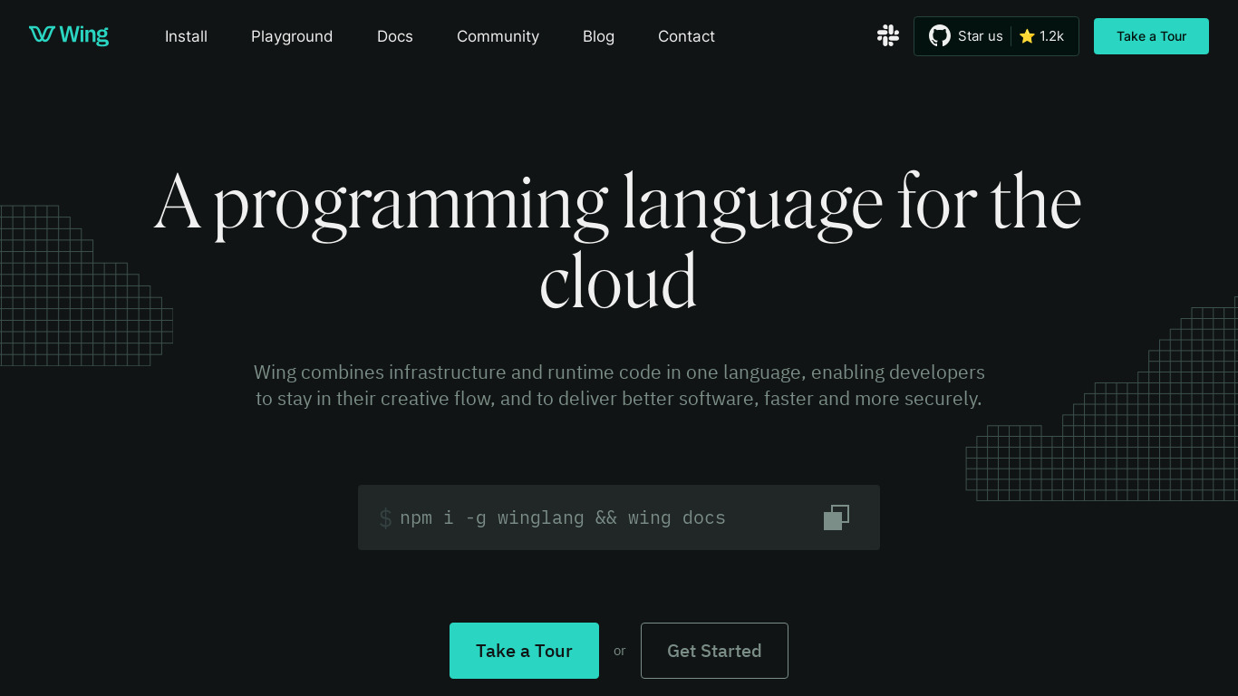 Wing Lang Landing page