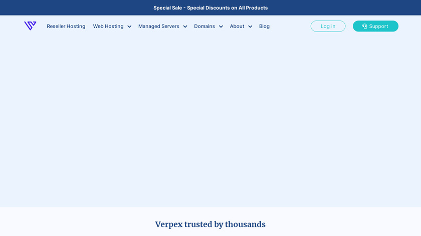 Verpex Landing Page