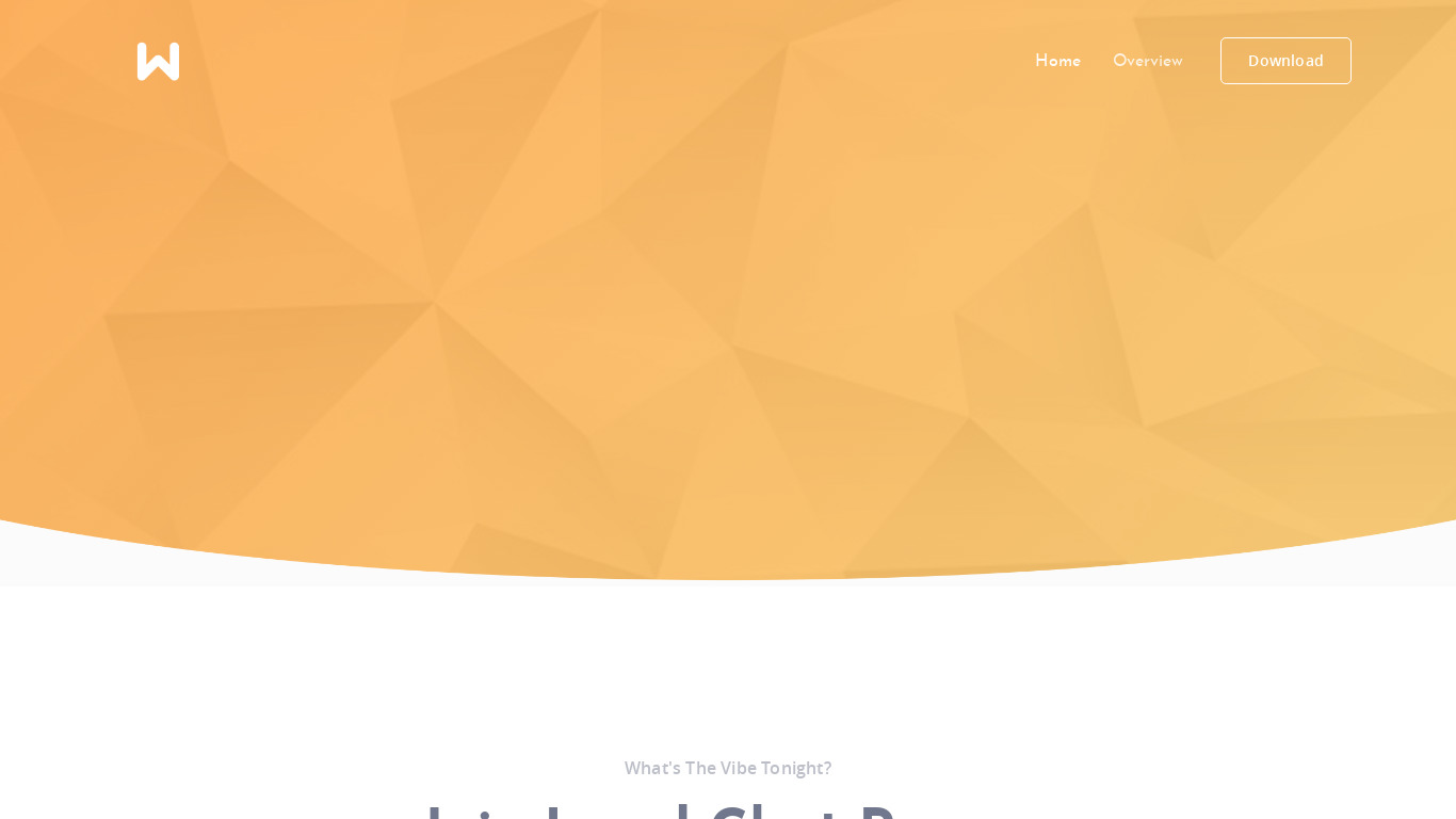 Whazzup Landing page